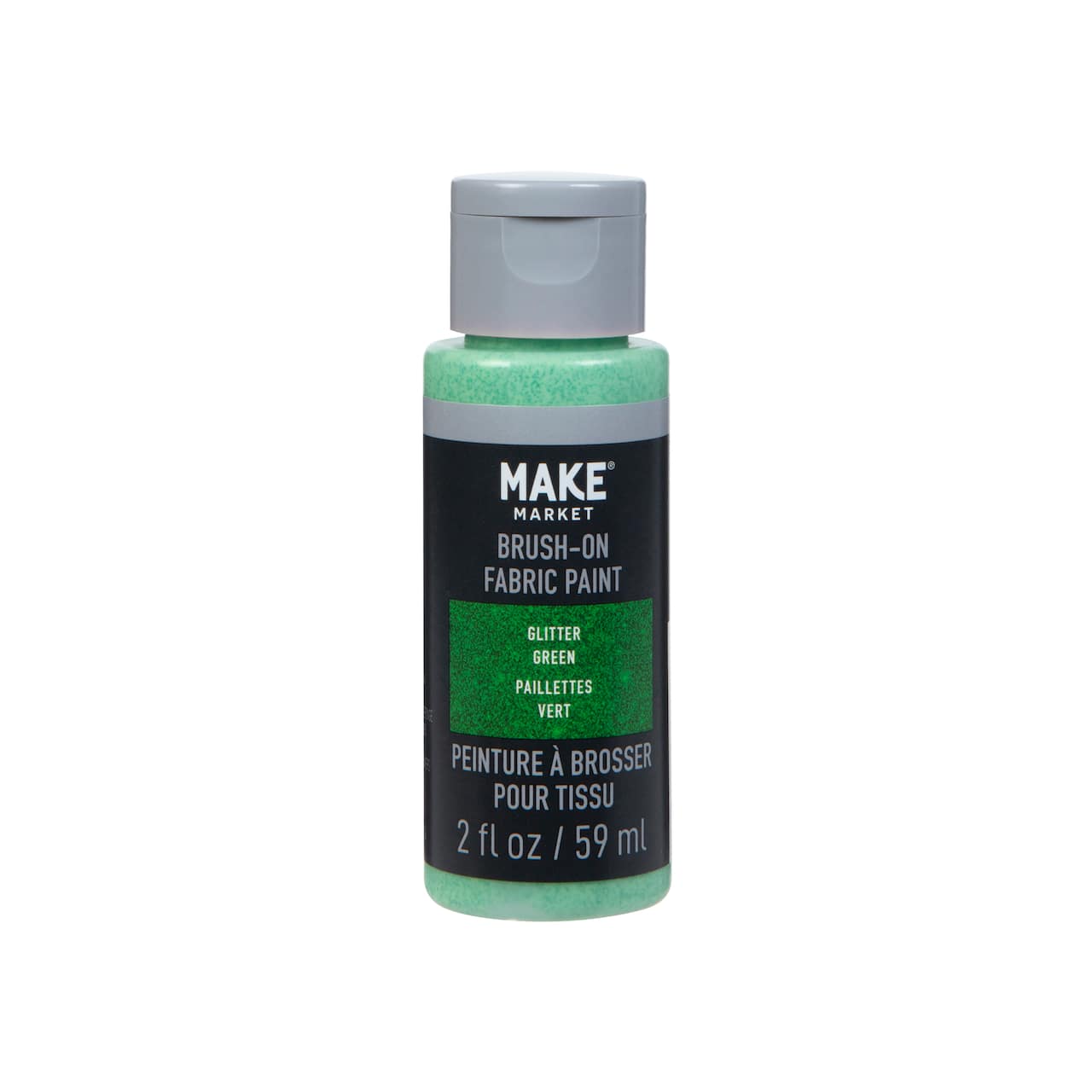 12 Pack: Glitter Brush-On Fabric Paint by Make Market®
